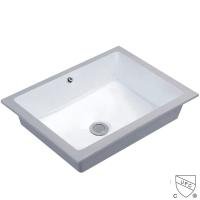 el buque del cuarto de baño de 500x400 Undermount hunde la esquina redonda sólida del cuenco del fregadero suavemente