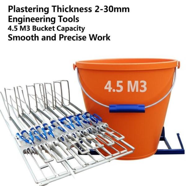 Plastering Thickness 2-30mm Engineering Tools with 4.5 M3 Bucket Capacity Smooth and Precise Work