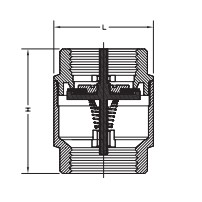 Silencing Spring Lifting Brass Plumbing Valves Vertical Type 1/2