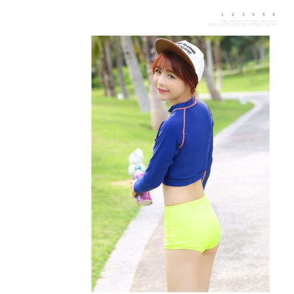 Korean Swimwear Women Bikini Guard Clothes Surf Wear Split Swimming Suit