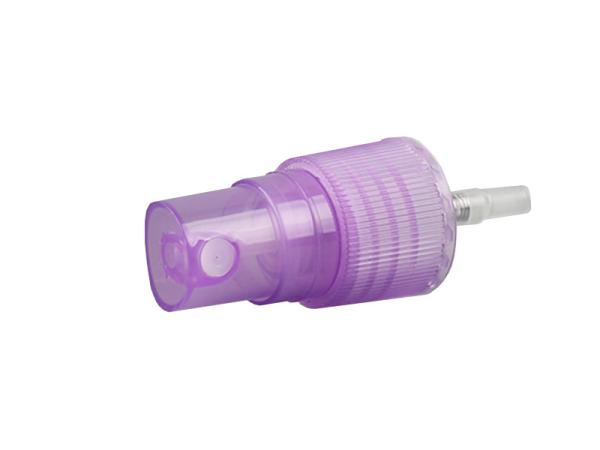 Transparent Purple Perfume Pump Sprayer 18/410 Half Cover Custom Tube Length