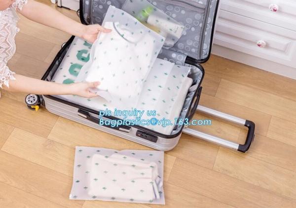 Slider Lock Zipper One Side Clear Plastic Bags Suppier For Underwear, Natural Coex PP Grape reclosable slider bag, pet z
