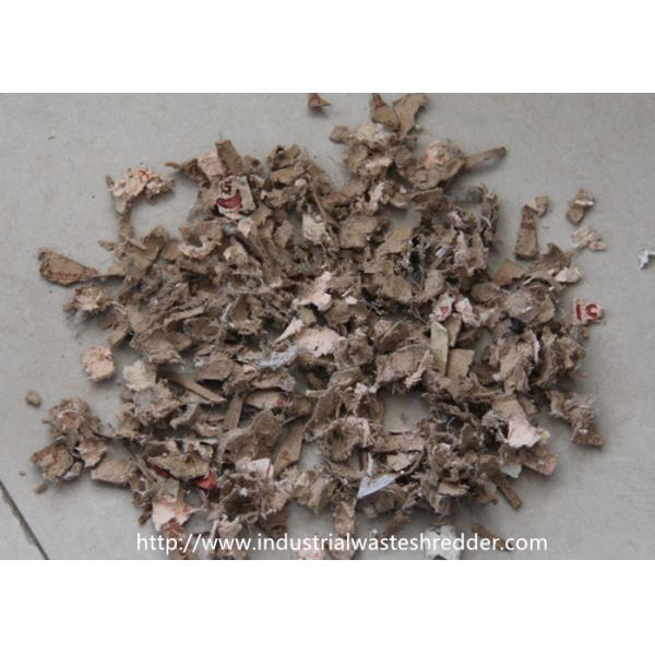 Poder más elevado del corte del papel del cartón de la caja de color de la trituradora de residuos industrial del cartón de la cartulina