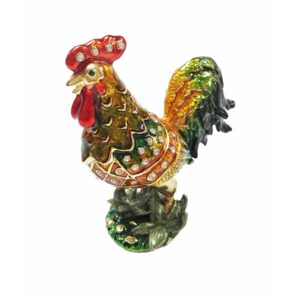 Decorative Alloy Rooster Jewelry Boxes High quality rooster shape jewelry box
