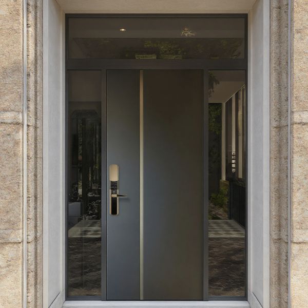 Custom Commercial Steel Apartment Security Door Anti Theft Secure Home Exterior Door