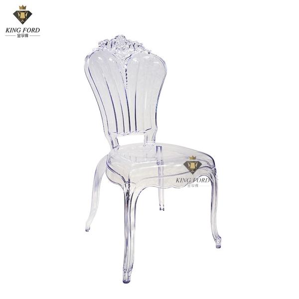 Modern Plastic Resin Acrylic Dining Chair For Wedding Party And Restaurant