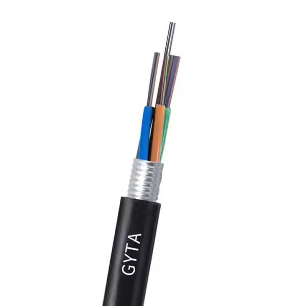 Outdoor Stranded Loose Tube Light Armored Cable GYTA Optical Fiber Cable FTTH Buried Optical Cable Wire GYTA for Communication