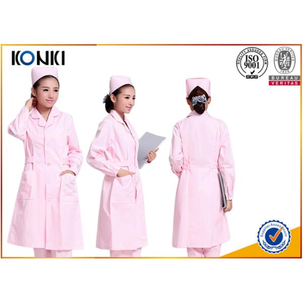 Hospital Pure Color Nurse Scrubs Uniforms For Healthcare Adults