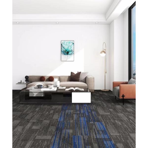Commercial Office Nylon Carpet Tiles with PVC Backing Heavy Duty and Easy to Install