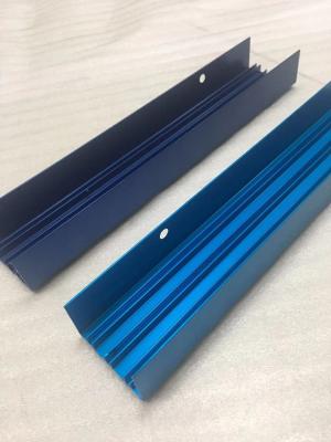 Perfil de alumínio de trituração anodizado da extrusão do CNC do cerco azul de alumínio