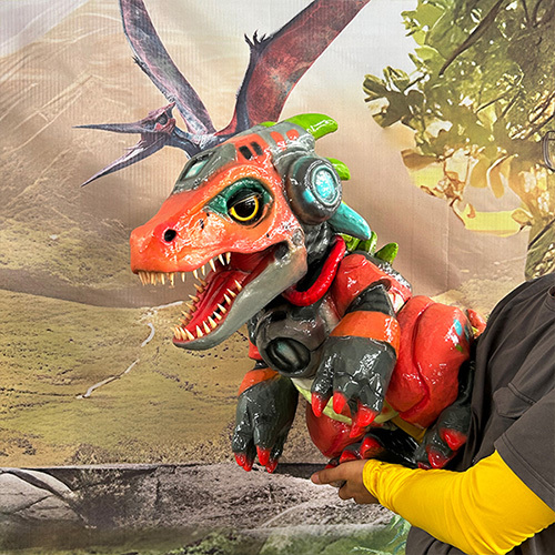 Robotic Animatronics Baby Realistic Full Body Dragon Puppet For Holiday Event
