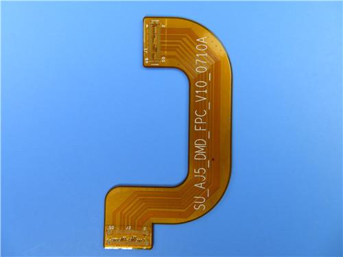 Double Sided Flexible PCB Made on Polyimide With Stiffener of Stainless Steel Shim and Immersion Gold for Industrial