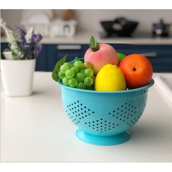 Handheld Rustproof 0.5kg Steel Fruit Basket Powder Coating