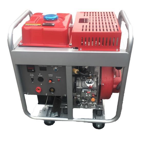 250A Diesel Generator Welding Machine Single Cylinder Fouer Stroke Forced Air Cooled
