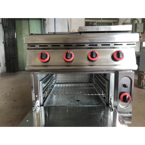 Коммерчески горелка газа 4 оборудования кухни гостиницы с Griddle и печью