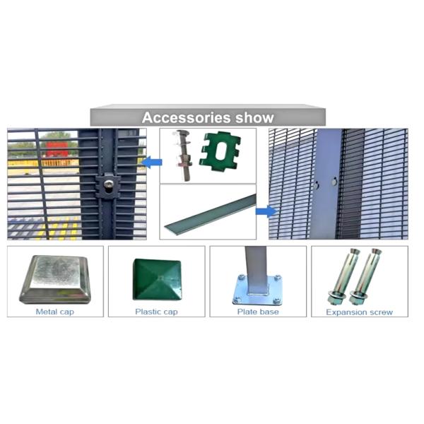 Гальванизированный сварный порошок покрытый проволочной сеткой внешний ограждение охранный забор 358 Антискальпионный забор панель