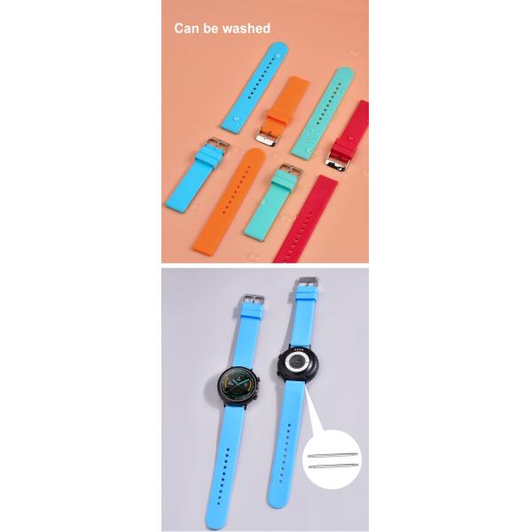 Unisex съемная пряжка нержавеющей стали ремешка для часов TPU резиновая