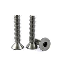 Finitura revestida com zinco-flakes DIN7991 304 aço inoxidável cabeça de contra-encosto Allen chave parafuso de tomada hexadecimal