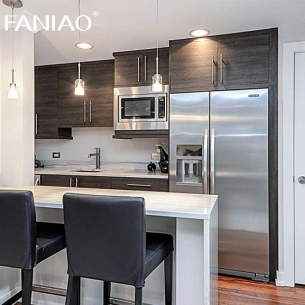 Современные полные кухонные шкафы для небольших помещений Кухонные шкафы для квартир Модульные меламинные кухонные шкафы