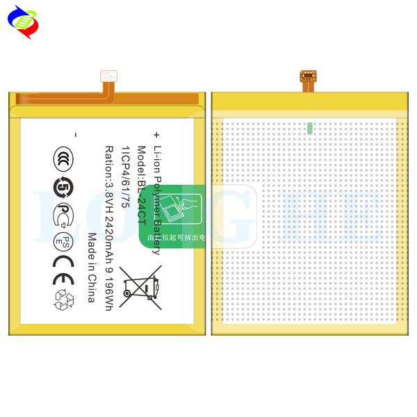 3.8V 2420mAh Batería de Litio para teléfono celular BL-24CT para Tecno Phantom Z mini Z1 mini Recargable