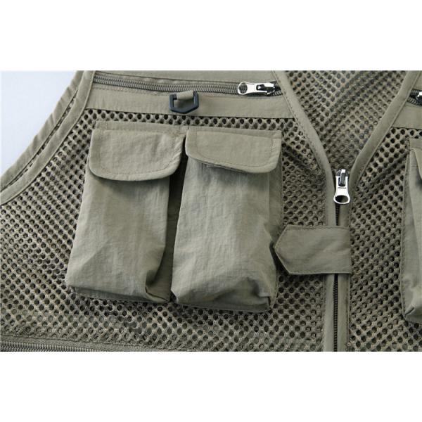 Diseñador de verano Casual Biker Multi-pocket Mesh Utility Respirante Pesca sin mangas Tamaño más chalecos y chalecos para hombres