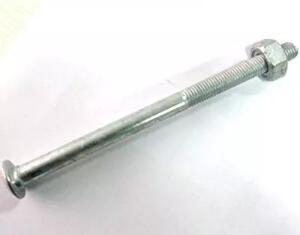 Hot Dip Galvanized Grade 307A Hex Head Bolt Round Head Oval Neck Guardrail Splice Bolt