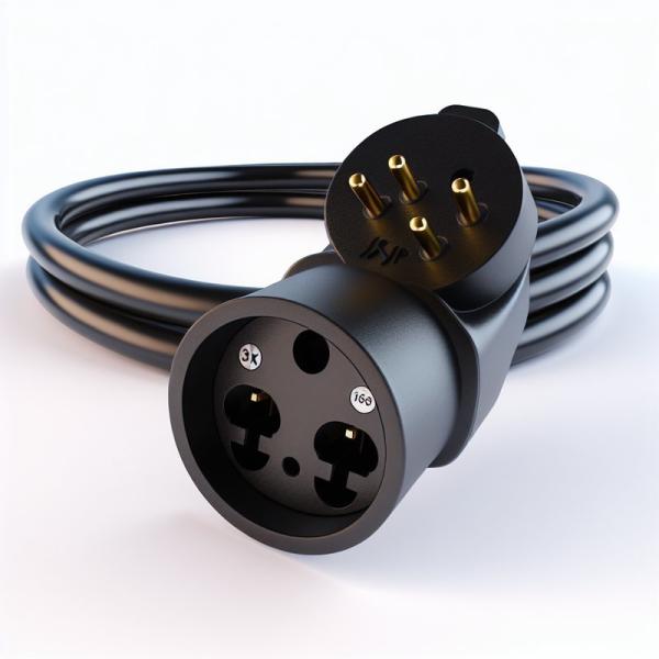 EU Schuko Plug to 3X C19 Female Socket Power Cord 16A