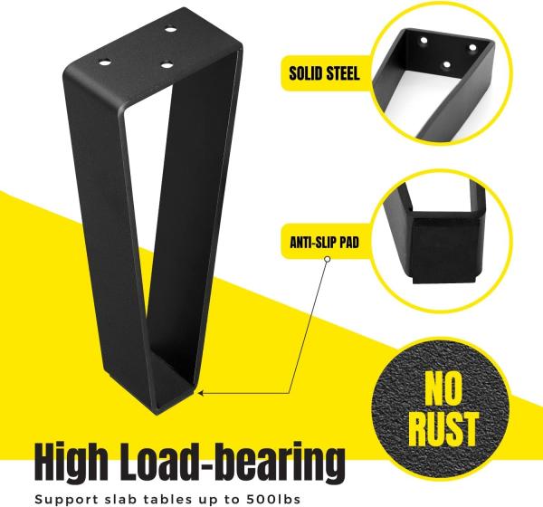 4pcs 8In Metal Furniture Legs Modern Metal Legs For Coffee Table