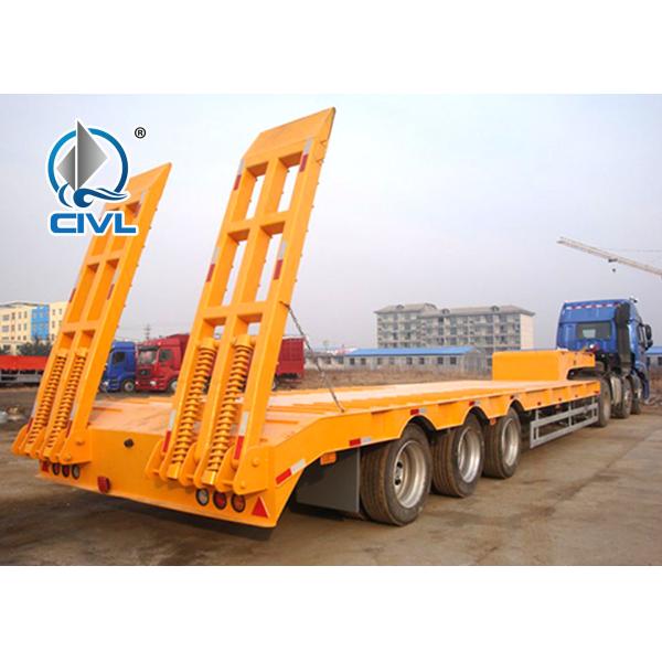Low Floors Transport Heavy Vehicles Low Bed Semi Trailer