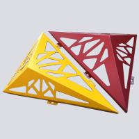 Panneau de revêtement murale en aluminium durable en tôle perforée gravée sur mesure