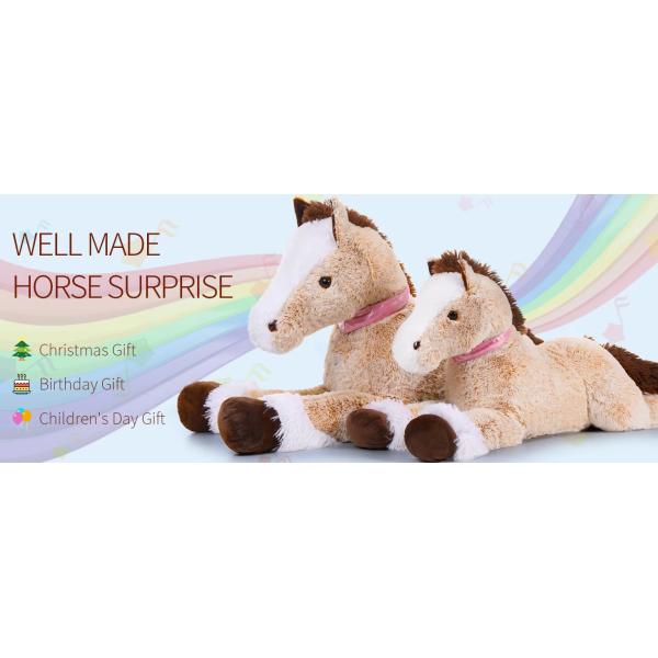 Wholesale Popular MORISMOS 120cm Giant Horse Teddy Kawaii Large Horses Soft Cuddly Toy XXL Furry Stuffed Animal Boys Girls