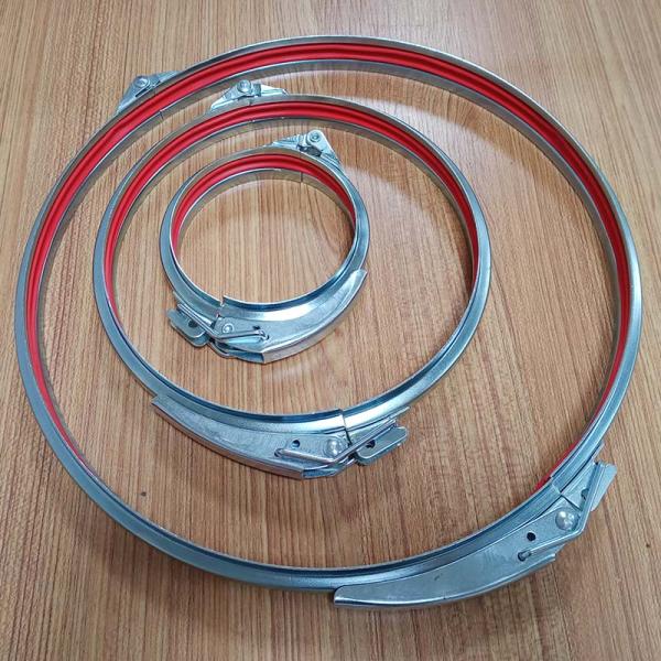 струбцина трубы быстрого выпуска фланца вентиляции болта 80mm с кольцом уплотнения