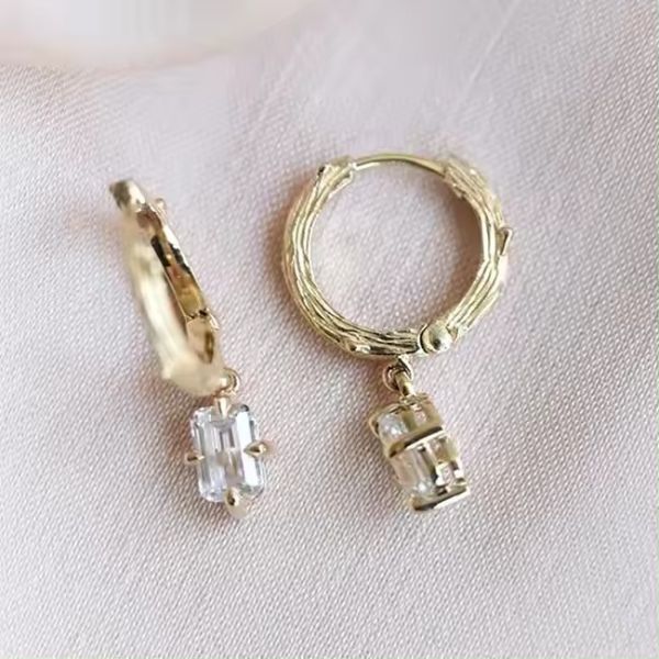 14K 18K  24KGold Plumeria Full Hoop Earrings A Must-Have for Your Jewelry Collection