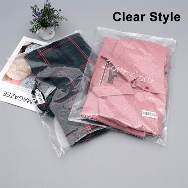 Customized White Matte Frosted Peva Zipper Slider Plastic Bags Waterproof With Your Logo For Clothing Hoodies Packaging