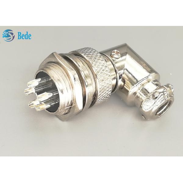 Aviación Gx16 5 Pin Right Angle Connector Male y sistemas femeninos con todos los accesorios