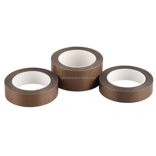 Коричневая лента из стекловолокна с покрытием из ПТФЕ для сварки и уплотнения пояса ширина 13/15/19/25/30/50 мм