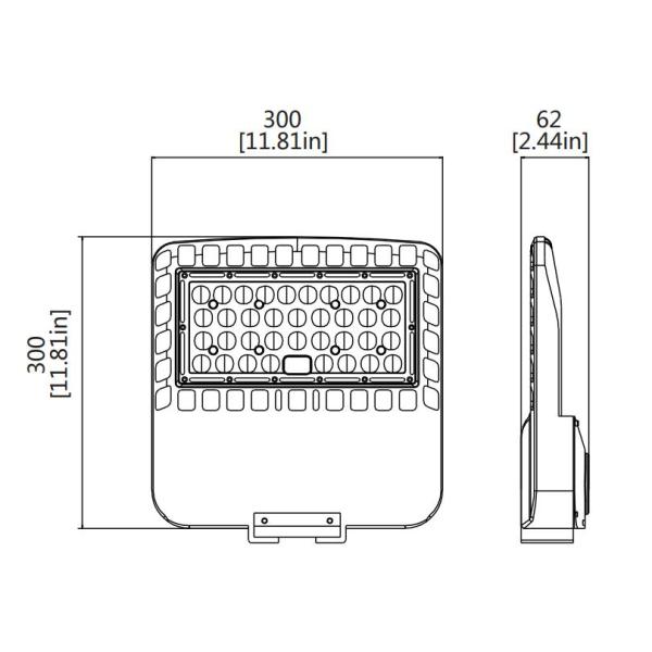 60W To 120W Commercial LED Outdoor Lighting Shoebox Led Parking Lot Lights