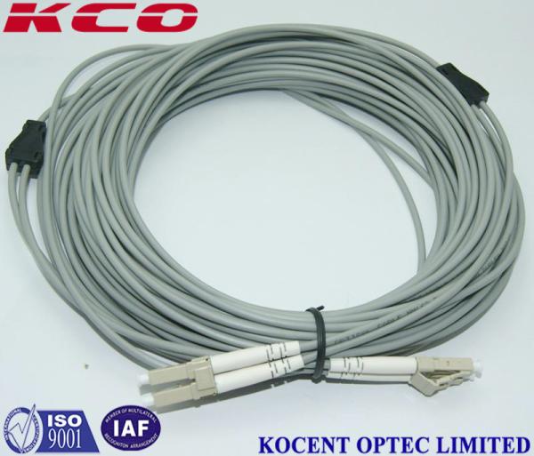 OM3 OM4 OM5 LC Duplex Fiber Optic Patch Cord / Armoured Fibre Optic Cable