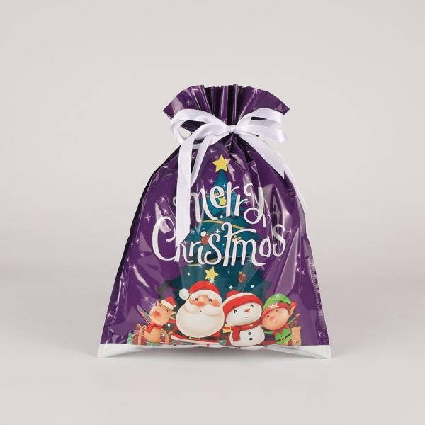 Recycled Materials Custom Digital Printing Foil Plastic Christmas Gift Packaging Bags