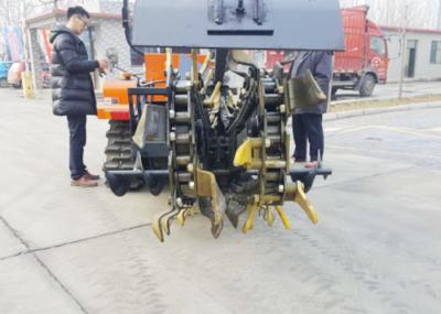 Double Chain Type ISO Trench Digger Machine Soil Tillage Machine