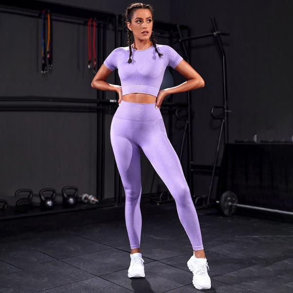 Yoga suit women's summer bra pads fitness running stretch yoga pants tight exercise suit