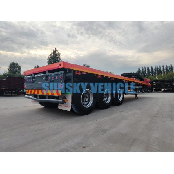3 - Axle Flatbed Trailer 40 Foot Flatbed Trailer 40ft Container Flat Bed Trailer