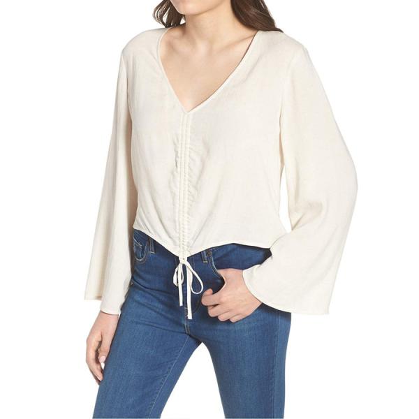 Latest Ladies New Fashion Summer Casual Long Sleeve Blouse for Women