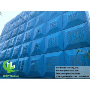 Forme 3D Display métallique anti-rouille en feuille d'aluminium en revêtement solide perforé