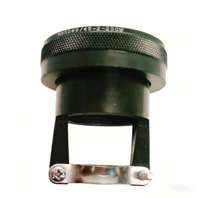 Aluminum alloy aviation plug connector with olive green cadmium/nickel plated backshell for -55℃~+125℃ working temperature