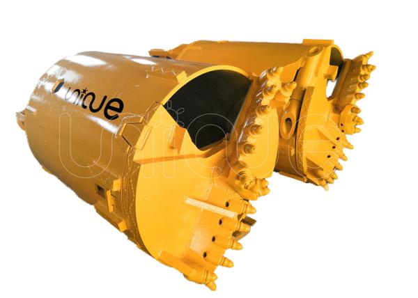 Unique Piling Diameter 2500mm Double Bottom Rock Bucket Core Drilling With B47K Drilling Teeth