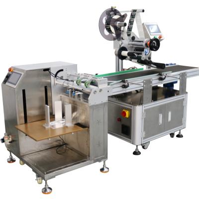 40-120PCS/min Capacity Plastic Packaging Flat Labeling Machine with Suction Feeding