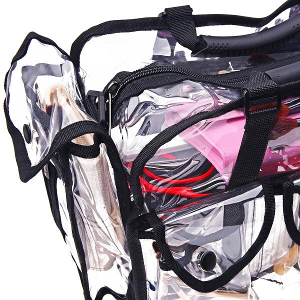 Shoulder Bag Makeup Organizer Toiletry Bag 7 External Pockets,Travel Makeup Cosmetic Bag,Multifunctional Large capacity