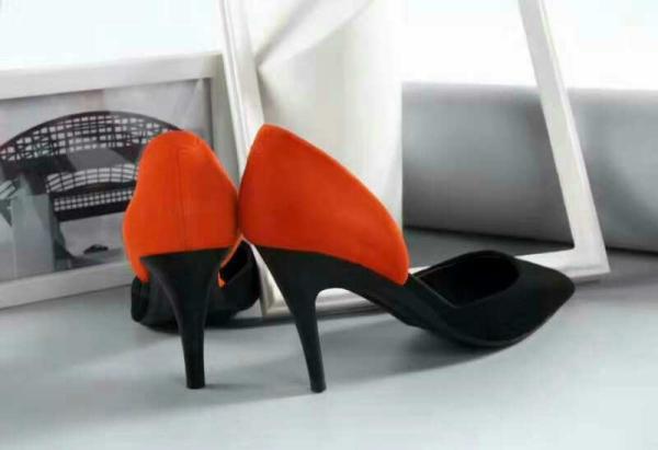 Fashion Pointed  folding Heels High Heel Sandals Women's Shoes Custom Large Size Ladies High Heel Pumps
