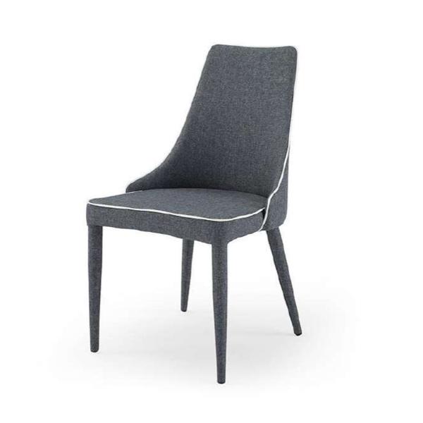 Antiwear Linen Upholstered Dining Chair Multipurpose Morden Style